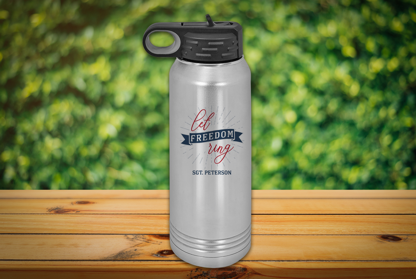 Let Freedom Ring 30 oz. Water Bottle